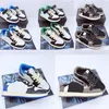 2023 Jumpman 1 Kids Low Basketball Shoes Обувь для мальчиков и девочек Game Royal Obsidian Chicago Bred Кроссовки Mid Multi-Color Tie-Dye eur24-35