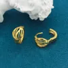 Hoop Huggie Anietna Shell Hollow oorbellen 18K Gold verguld voor vrouwen Egyptische cirkel sieraden geschenken Pendientes Mujerhoop