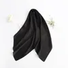 Bufanda de cuello con diadema de 70cm para mujer, chales pequeños, pañuelo bonito, pañuelo para la cabeza, bufandas para mujer, negro, blanco, verde, colores sólidos