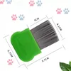Prodotti per la pulizia degli animali pettini per animali domestici gatti cani pettini per pulci denti densi pettini per la rimozione delle pulci con aghi lunghi