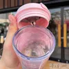 Чашка Starbucks Cherry Blossom розовая, 355 мл, пение птиц и аромат цветов, пластик, сопровождающий кофе