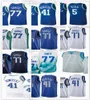 NCAA 2022 City White 77 Luka Basketball Doncic Jerseys Jason Kidd 5 Dirk Nowitzki 41 Navy Blue Men Women Kids Youth