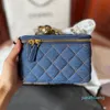 Designer- Women Fashion Box Bags Adjustable Shoulder Strap Quilted Cross Body Mini Genuine Leather Cosmetic Vanity Handbags