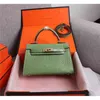 حقائب الحقائب Hermee Handbags Luxury 2022 Fashion High Grade Leather Women’s Crocodile Hand Mini Kellies II Mnlr