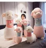 Linda alpaca de peluche juguete grande de dibujos animados suave muñeca de oveja reconfortante muñecas de almohada para niños Decoración de regalo 100 cm 39 pulgadas DY10045