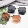 New fashion cut edge women's frameless Polarized Sunglasses UV400 Sunglasses