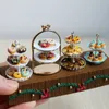 112 Skala Miniature Dollhouse Cake Stand Mini Donuts For Barbies Food Toy OB11 Doll House Kitchen Accessories Toy 220725