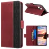 Business Hybrid Splicing Leather Wallet Cases For Iphone 15 Plus 14 13 Pro MAX 12 11 XR XS X 8 7 6 ID Card Slot Magnetic Holder Rfid Blocking Flip Cover Kickstand Pouch