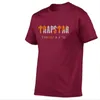 Tasarımcı T Shirt Yaz Kısa Kollu Erkekler İçin Kısa Kollu Mektuplar Sprey Tshirt Trapstar Tee Saf Pamuk Erkek Hip Hop Moda Yüksek Kaliteli Giyim 5F1U22PI 22PI2