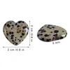 Kolye Kolyeleri Marrywindix 0.8 inç iyileştirici Kristal Doğal Dalmatian Jasper Kalp Aşk Oyma Palmiye Endişe Taş Çakra Reiki Ning AMHCB