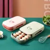 Sublimation Drawer Type Refrigerator Egg Storage Box Fresh Keeping Dumpling Holder Household Organizer Drawers Types Case Holder For Kitche