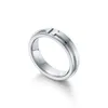 Designer Gift Love Ring For Women Letter T Coup de mariage Coup de mariage Anneaux Bijoux avec boîte
