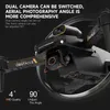 Professional Drone 4K S91 Foldbar quadcopter med dubbla kamera 360 graders hinder Undvikande 5G WiFi vs DJI Mini RC Toy 2205312756435