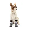 Hundkläder 4st/set utomhusvattentäta non slip cat strumpor skor med gummisulans husdjursskydd för små stora hundar Dog Appareldog