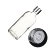 Emballage vide Bouteille transparente en verre Épaule ronde Couvercle en aluminium argenté avec bouchon Récipient d'emballage cosmétique portable rechargeable 5 ml 10 ml 15 ml 20 ml 30 ml 50 ml 100 ml