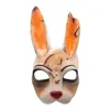 لعبة ميت من قِبل Daylight Legion Cosplay Huntress Masks Rabbit LaTex Mask Helmet Halloween Masquerade Party Cosplay Props 200929