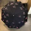 Kwiaty stabilne parasole hipster automatyczny składanie luksusowe parasole najwyższa jakość podróży na zewnątrz projektant wielofunkcyjny parasol słoneczny