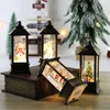 Christmas Decorations Hanging Lantern With Flickering LED Lanterns Night Light Lanterne Decoration Glittering Simulation Snow Globe