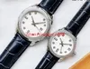 2pcs Classic Series Пара часы размером с размер мужской 40x11 мм / женский 35x11 мм.
