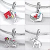 Breloque en argent Sterling 925, serpent, tasse à café, chien, perle de Cactus, adaptée aux bracelets Pandora, accessoires de bijouterie à faire soi-même