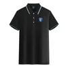 Empoli F.C. Polos en coton mercerisé pour hommes et femmes, T-shirt de sport respirant à manches courtes avec revers, LOGO personnalisable