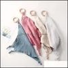 수건 로브 거즈 나무 반지 유아 장난감 Pacify Alefease Towel Handkerchief Comforters Muslin Soft Baby Sec Bdejewelry DHSQZ