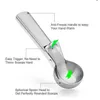 휴대용 아이스 스쿠프 아이스 스테인리스 스틸 공 만들기 요거트 쿠키 반죽 고기 공 아이스 워터 멜론 숟가락 Y220530