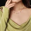 Collier de tour de cou mode collier pendant Pearl clavite titanium acier ne fait pas d'automne bijoux de luxe léger simple jllstq