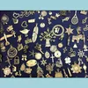 Andra smyckesfyndkomponenter DIY Handgjorda material Antika små tillbehör Partihandel 96 Modeller Mix Necklace Dhqno
