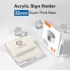 Acylic magnétique 100*100mm porte-affiche signalisation bloc prix affichage cadre photo support Table affiche support Menu titulaire