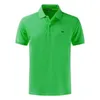 Top Grade Summer 100% Cotton Mens Polo Shirts With Short Sleeve Turn Down Collar Casual Tops Large Size 220623