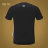 trapano Plein uomo Philipps n pp testa Tee prepotente camicia t-shirt moda cranio moda calda personalità del marchio PP rotondo corto Qjx manica IO2V