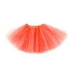 Kvinnor Tutu Kjolar Kläder Star Glitter Kjol Balett Fancy Pettiskirt Paljett Scen Dans Klädsel Kostym Sommar Mesh Tyll Princess Miniklänning B8217-2