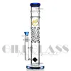 15 inch Hookahs Glass Bong Inline PERC Heady Bongs 18,8 mm vrouwelijke rechte buisolie dab rig fab ei waterpijpen 5 kleuren waterpijp