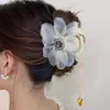 2022 KLIPY HAIR BARRETTES 11.5CM DOUBLE ROSE PEARL KLUKA KOLIKA Kobiety Summer Mash Fair Flaw Crab Spins do dziewcząt Prezenty