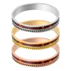 Rose Gold Color Bangles Bracelets for Woman Stainless Steel Cuff Bracelet Wristband Luxury Jewellery Wedding Christmas Gift Female Making Charms Trendy Chain