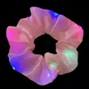 LED Hair Tie Rubberen bands Lumineuze hoofdband Haartouw Party Decorations Kerstcadeaus