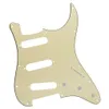 11 Hole SSS Electric Guitar Pickguard 3Ply Cream Scratch Talerz do części gitary