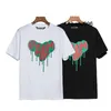 Chaopai Palm Love Melt Print Kortärmad T-shirt Män och Kvinnor Loose Loose BF Fenggao Street Half Sleeve 01