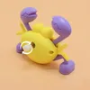 Baby Crawling Crab Pull Back Toys Cute Classic Clockwork Plastic Crawl Crab Wind Up Game Bathing Toys for Child