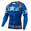 Camisetas de hombre Camiseta estampada para hombre Compresión de gran tamaño Manga larga Película de verano Cosplay Marca de moda Ropa Fitness Tops TeesMen's