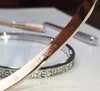 Top luxury high quality jewelry advanced vintage Bangle for women 2021 new sellings brand designer 18k brass gold plated fashion trinity series with diamonds