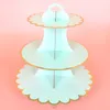 3 couches Cupcake Dessert Paper Stand Display Rack Birthday Wedding Party Supplies Cakes Decoration Cake Plate Stand 70-80Epacket 20220513 D3