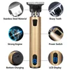 T9 Electric Hair Clipper Rechargeable Shaver Beard Trimmer Professional Men Cutting Machine Barber USB Cordless 220712