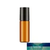 10PCS Roll On Bottles 2.5/3/5ML Amber Thin Glass Roll On Bottle Sample Test Essential Oil Vials With Roller Metal/Glass Ball