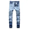 2022 Selling Distressed Ripped Skinny Jeans Fashion Mens Slim Motorcycle Moto Biker Causal Mens jean for man designer black Denim Pants Hip Hop Men size 28-40