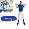 Belts Men's Ladies Sport Baseball Belt Softball Outdoor Sports Elastic Adjustable Womans Men Pu Leather ChildBelts