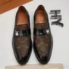 A2 2022 24 스타일 패션 레드 바닥 신발 Greggo Orlato Flat Genuine Leather Oxford Mens 워킹 아파트 웨딩 파티 로퍼 남성 신발 크기 6.5-11