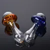 Newest design UFO glass tobacco dry herb pipe mini travel smoking hand spoon pipes