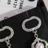 Серьги-кольца Luxurys Desingers Высокое качество Экстравагантные висячие серьги-петли для женщин Классический дизайнер серебряная буква elagant 2162760
